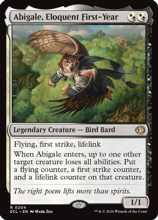 Abigale, Eloquent First-Year  [Lorwyn Eclipsed] Foil