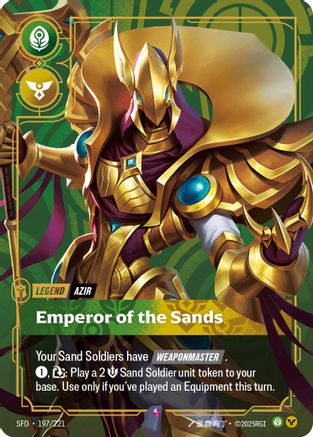 Azir - Emperor of the Sands (197/221) - [Spiritforged] Foil