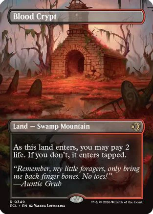 Blood Crypt (Borderless)  [Lorwyn Eclipsed] Foil