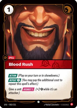 Blood Rush (003/221) - Riftbound - [Spiritforged] Foil