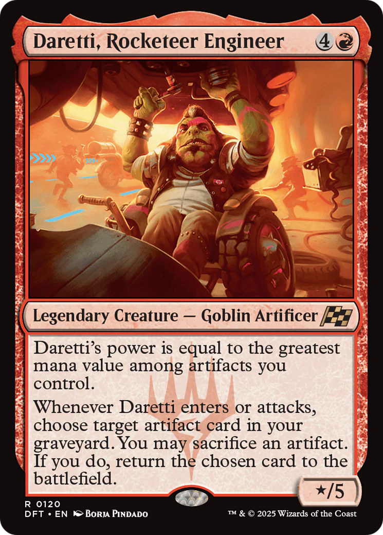 Daretti, Rocketeer Engineer [Aetherdrift] Foil