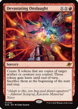 Devastating Onslaught  [Prerelease Cards] Foil