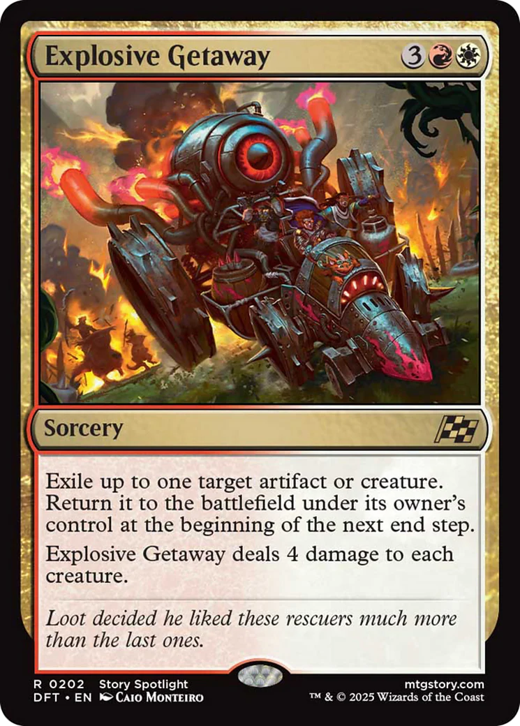 Explosive Getaway [Aetherdrift] Foil
