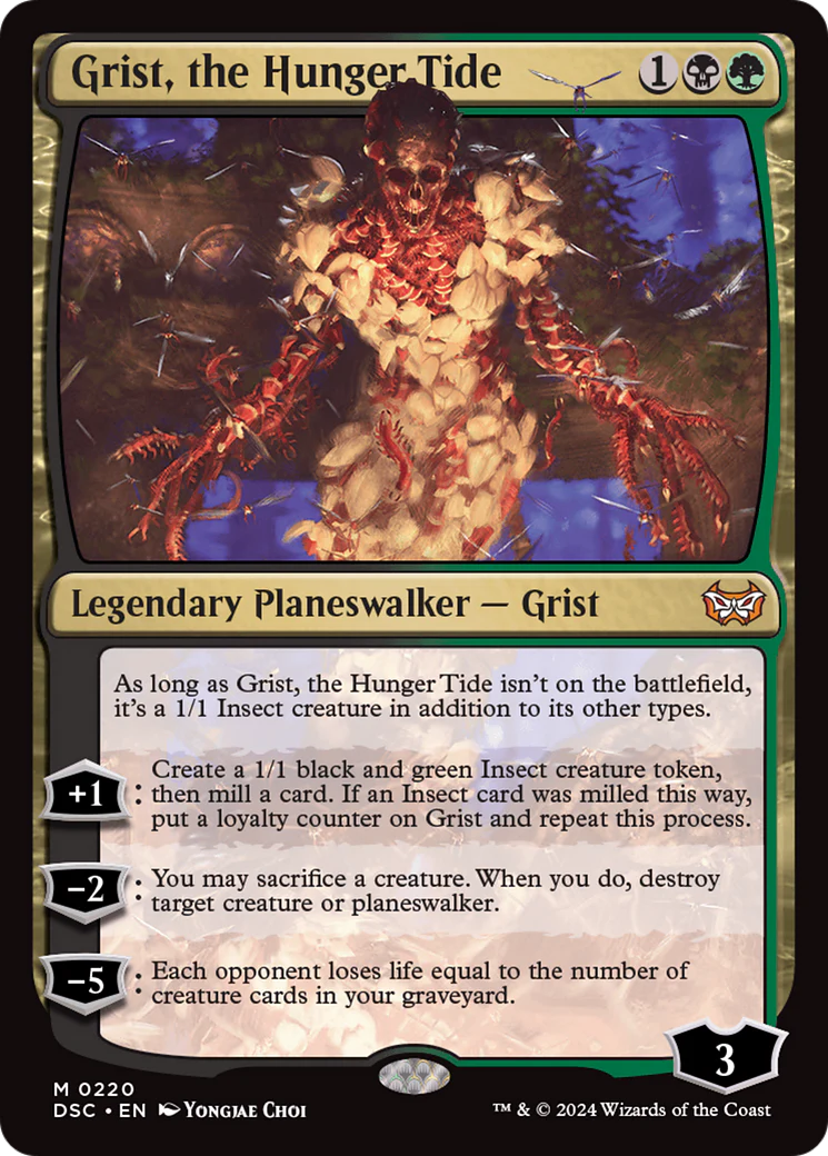 Grist, the Hunger Tide [Duskmourn: House of Horror Commander] Foil - Image 3