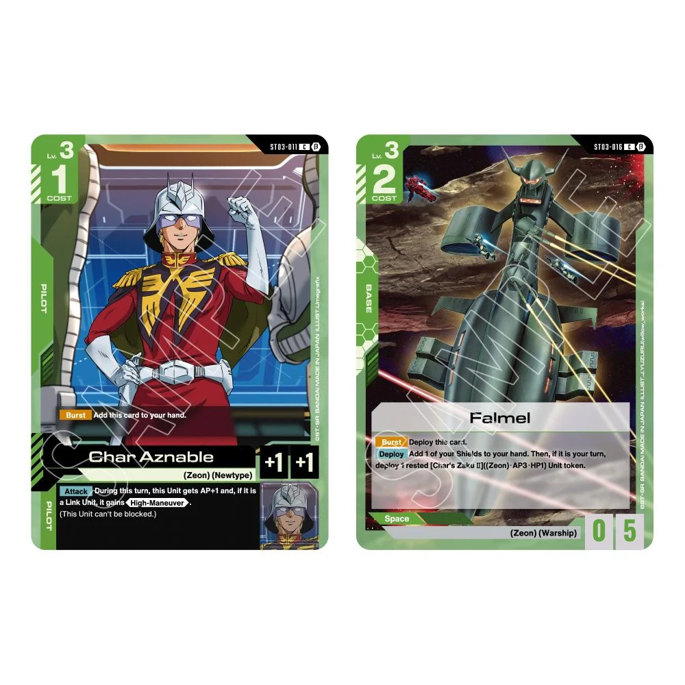 Gundam Card Game: Gundam Starter Deck – Zeon's Rush [ST03] - Image 3