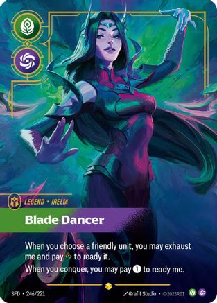 Irelia - Blade Dancer (Overnumbered) (246/221) - Riftbound - [Spiritforged] Foil