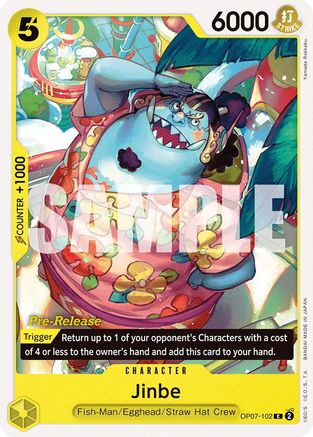 Jinbe (102) (OP07-102) - [500 Years in the Future Pre-Release Cards]