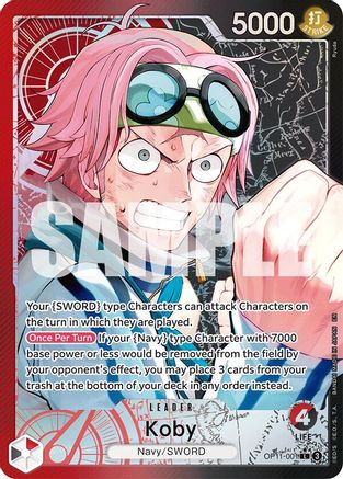 Koby (001) (Alternate Art) (OP11-001) - [A Fist of Divine Speed] Foil