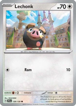 Lechonk (139/159) [Scarlet & Violet: Journey Together] Reverse Holofoil