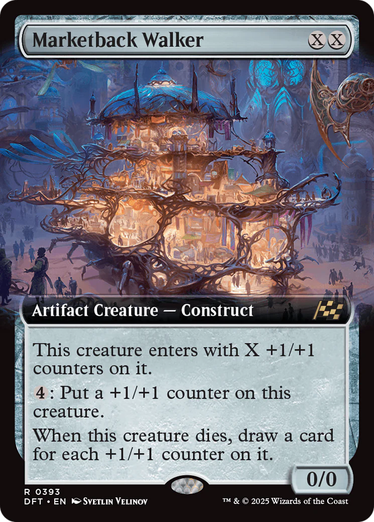 Marketback Walker (Extended Art) [Aetherdrift] Foil