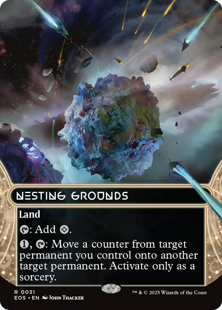 Nesting Grounds (0031) (Borderless) [Edge of Eternities: Stellar Sights] Foil