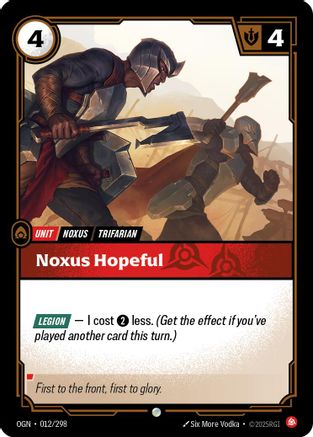 Noxus Hopeful (012/298) - Riftbound - [Origins]