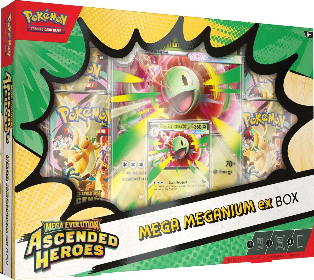Pokemon Ascended Heroes - Mega Meganium/Emboar/Feraligatr ex Box