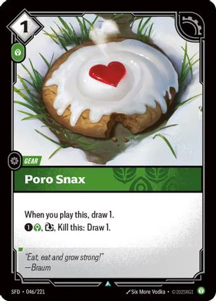 Poro Snax (046/221) - Riftbound - [Spiritforged] Foil