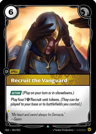 Recruit the Vanguard (015/024) - Riftbound - [Origins Proving Grounds]