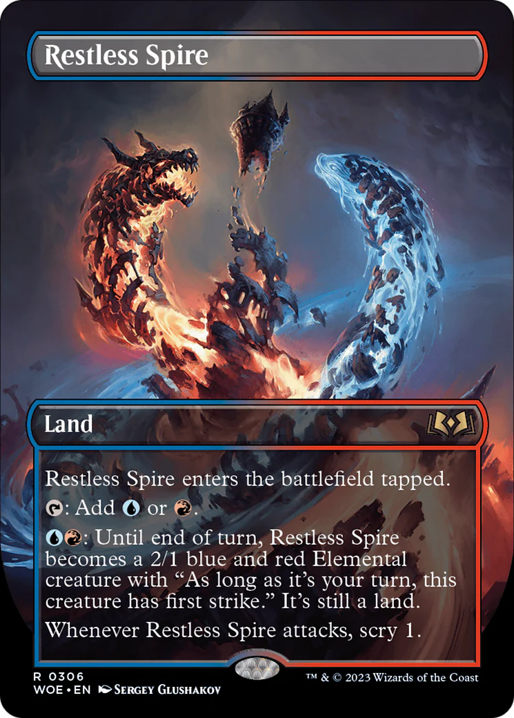 Restless Spire  [Wilds of Eldraine] (Borderless) Foil