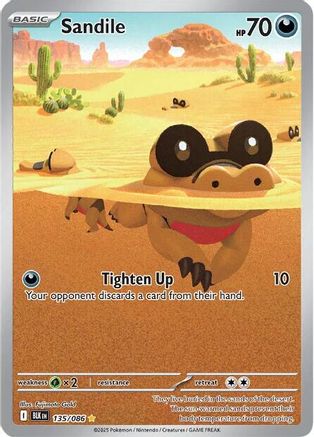Sandile 141/086 - Holofoil SV Black Bolt - Illustration Rare