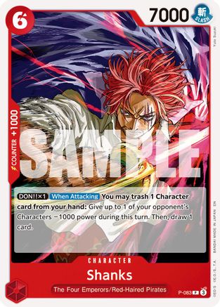 Shanks - P-083 (Reprint) (P-083) - [Premium Booster -The Best- Vol. 2]