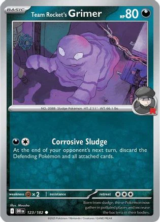 Team Rocket's Grimer (123/182) [Scarlet & Violet: Destined Rivals] Reverse Holofoil
