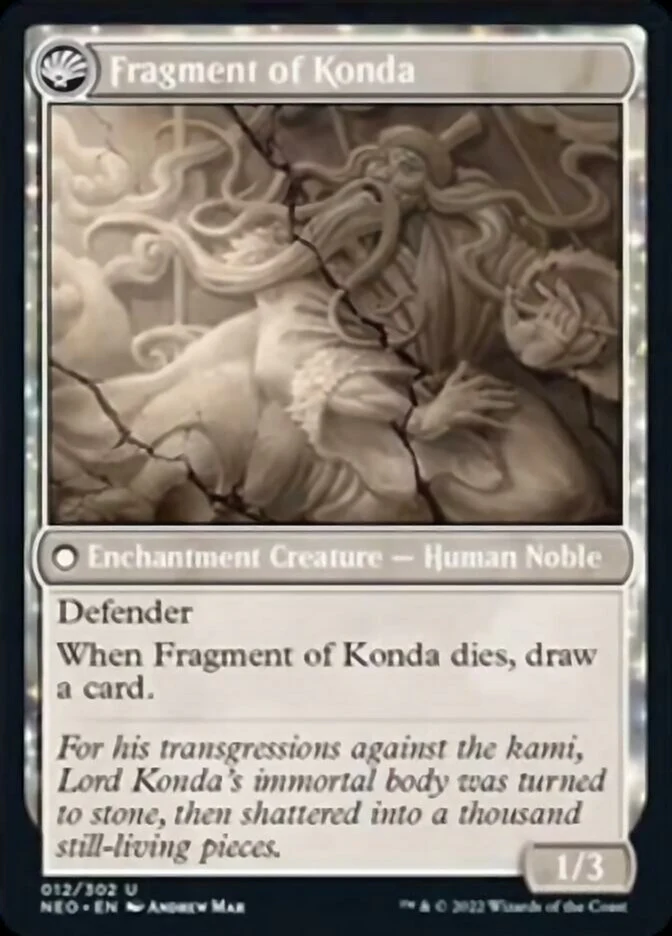 The Fall of Lord Konda // Fragment of Konda [Kamigawa: Neon Dynasty] Foil - Image 2
