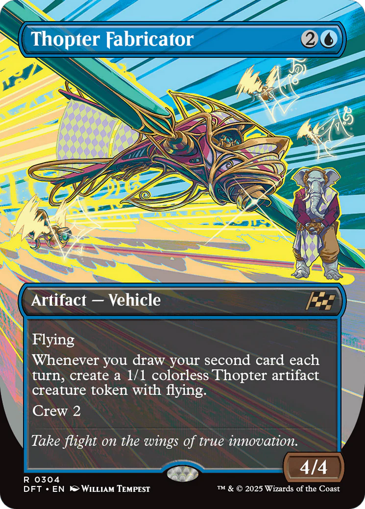 Thopter Fabricator (Borderless) [Aetherdrift] Foil
