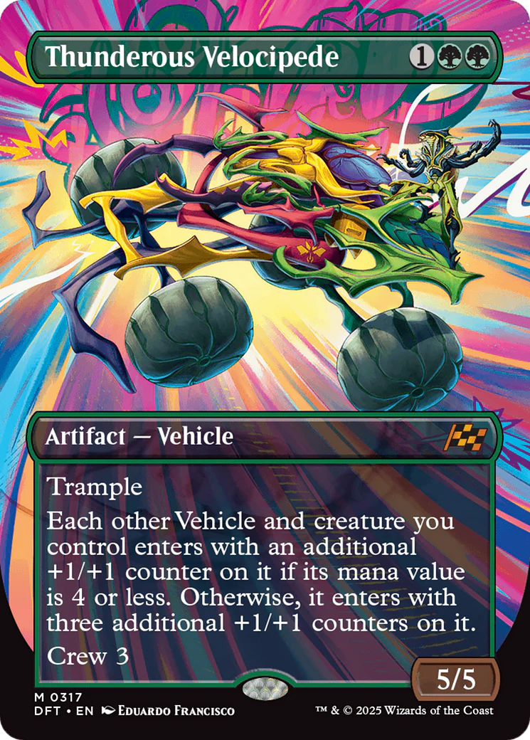 Thunderous Velocipede (Borderless) [Aetherdrift] Foil