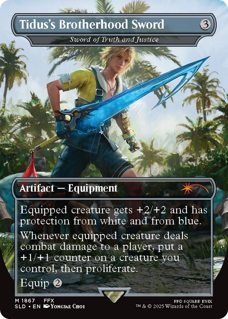 Tidus's Brotherhood Sword - Sword of Truth and Justice [Secret Lair Drop Series]