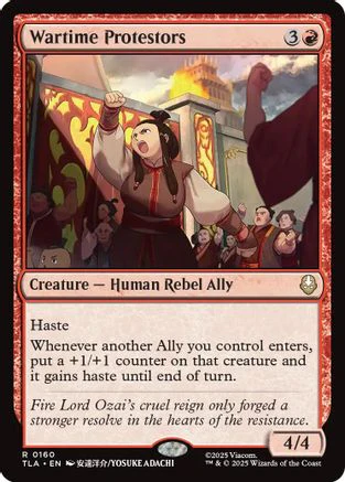Wartime Protestors  [Avatar: The Last Airbender] Foil