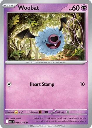 Woobat (033/086) [Scarlet & Violet: White Flare] Reverse Holofoil